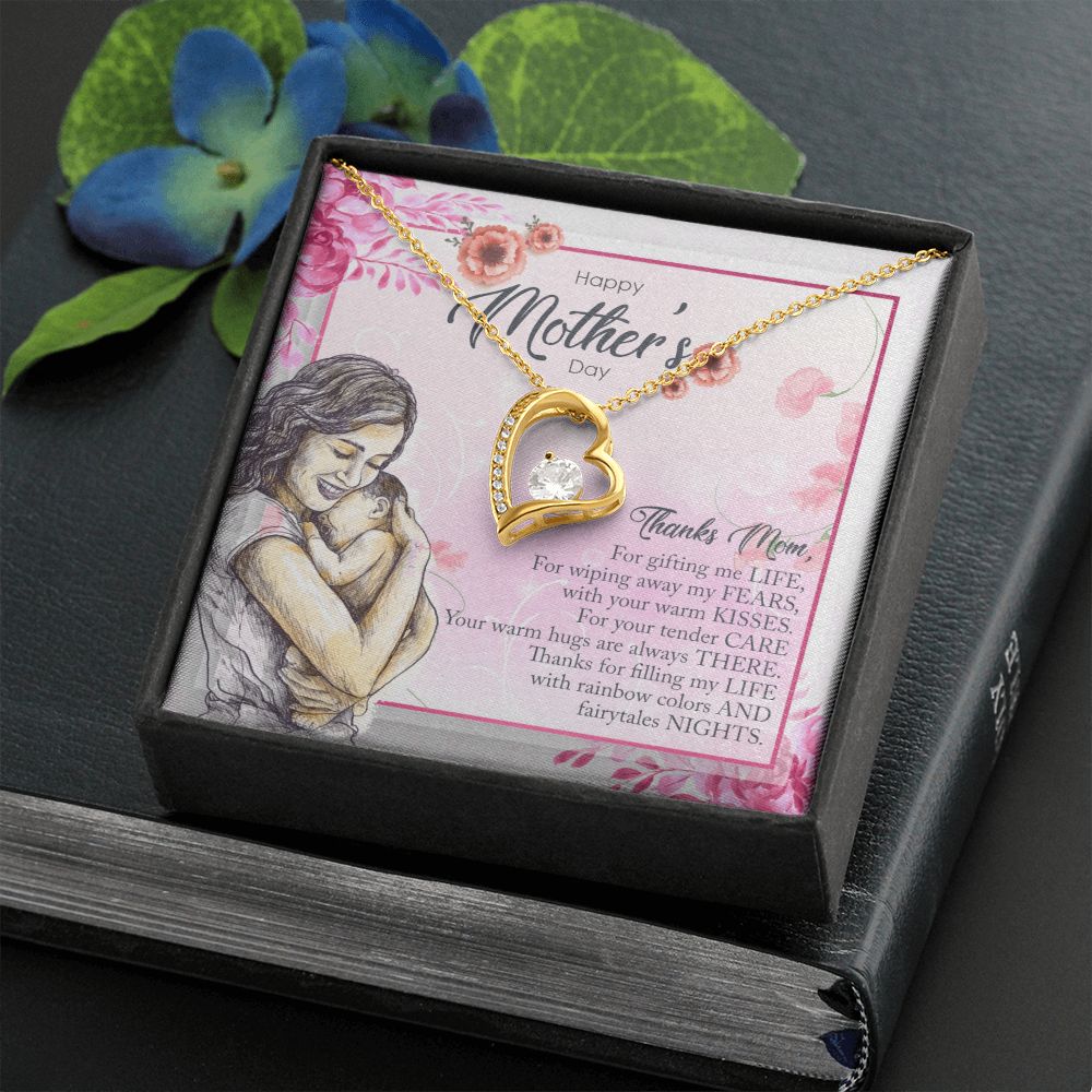 Happy Mother's Day | Thanks Mom, For Gifting me Life - Forever Love Necklace