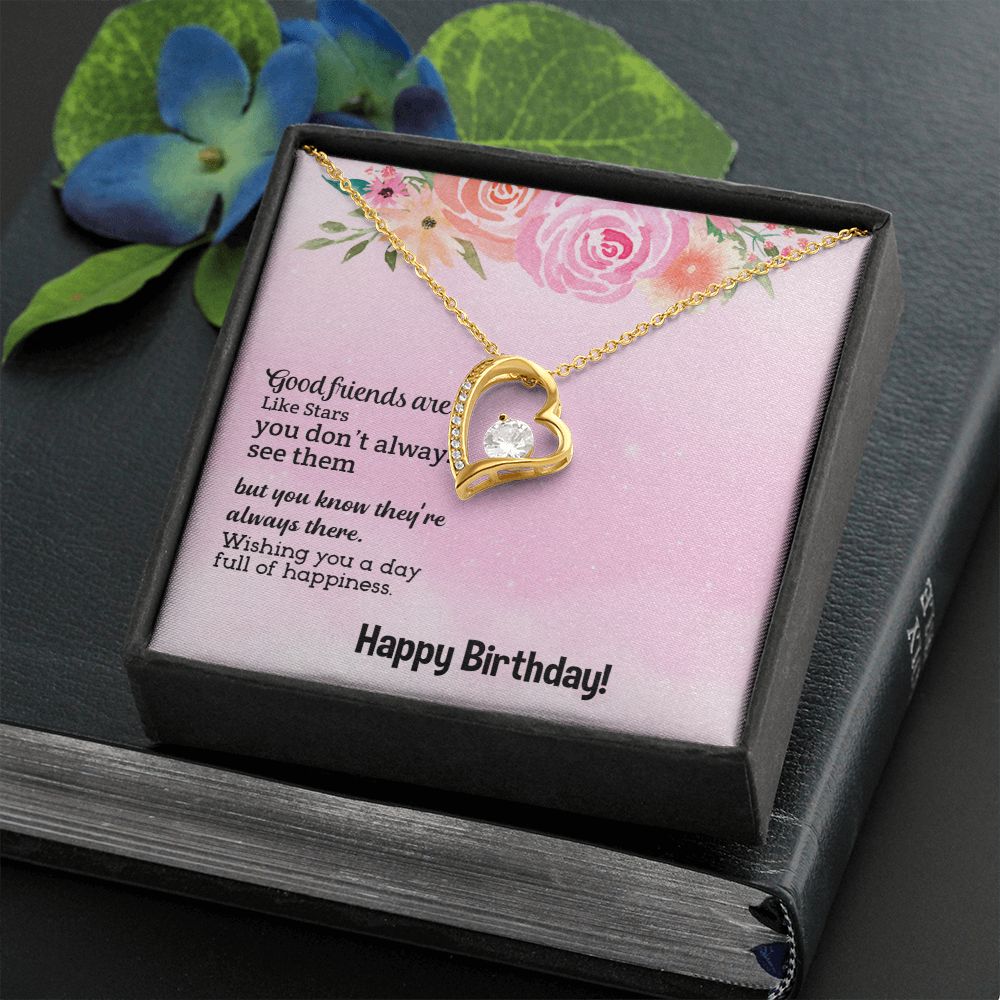 To My Friend | Happy Birthday - Forever Love Necklace