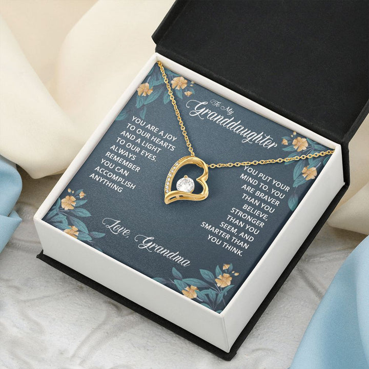 To My Granddaughter | Granddaughters are a Blessing - Forever Love Necklace