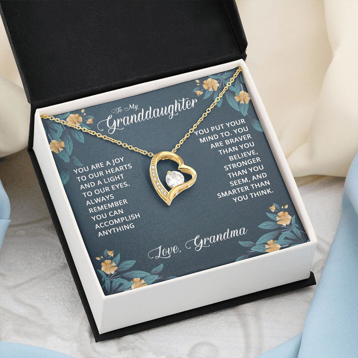 To My Granddaughter | Granddaughters are a Blessing - Forever Love Necklace