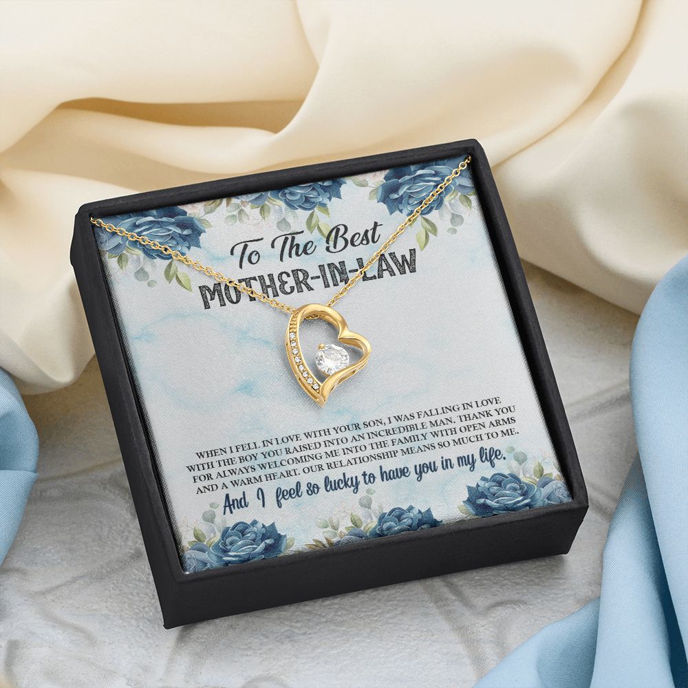 To My Mother-In-Law | A Heart Full of Love and Wisdom - Forever Love Necklace