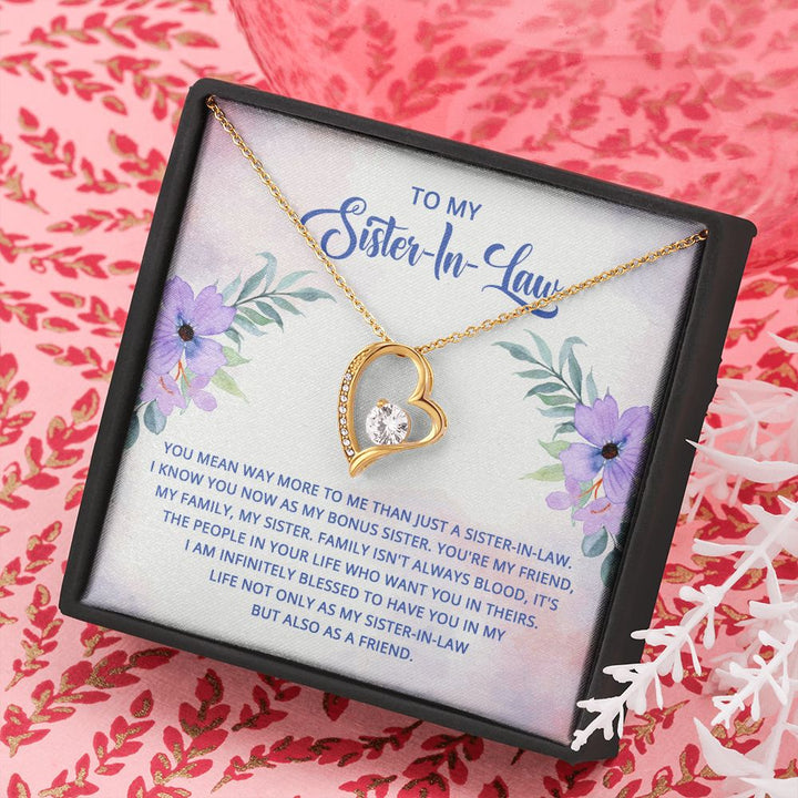 To My Sister-In-Law | The Joy of a Bonus Sister - Forever Love Necklace