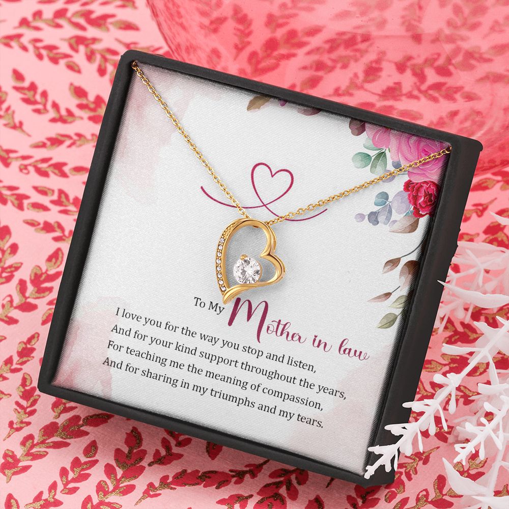 To My Mother-In-Law | A Source of Strength, A Fountain of Love - Forever Love Necklace
