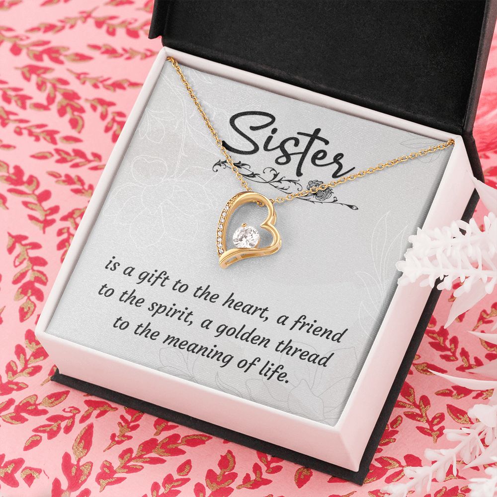 To My Sister | To my favorite partner in crime - Forever Love Necklace