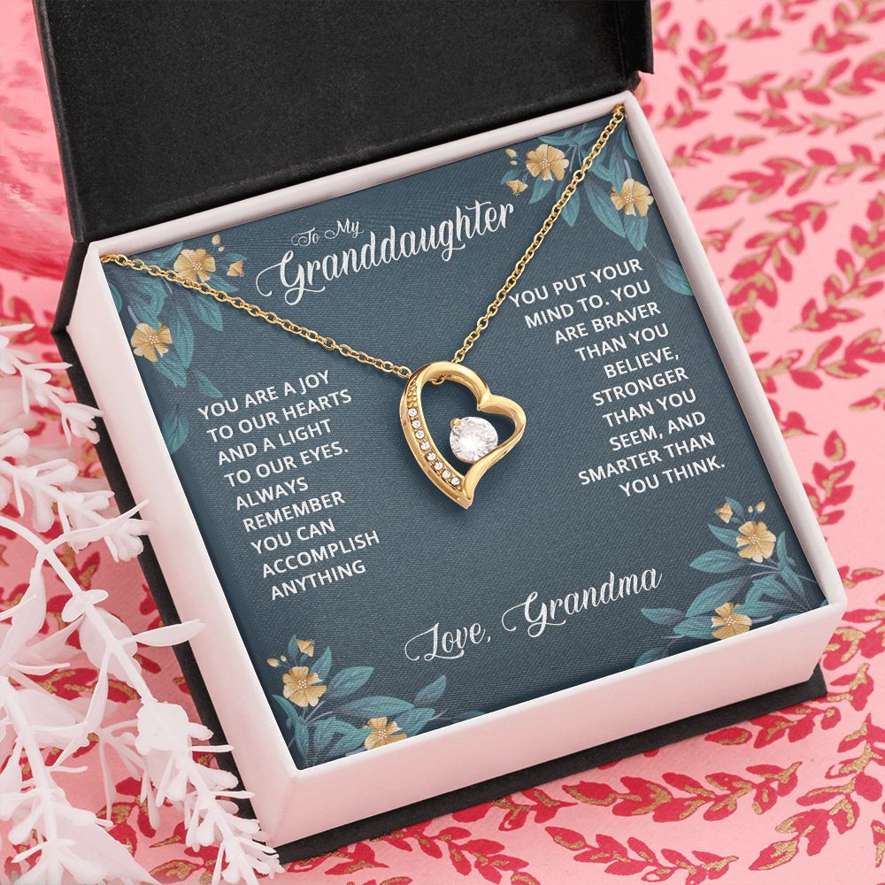To My Granddaughter | Granddaughters are a Blessing - Forever Love Necklace