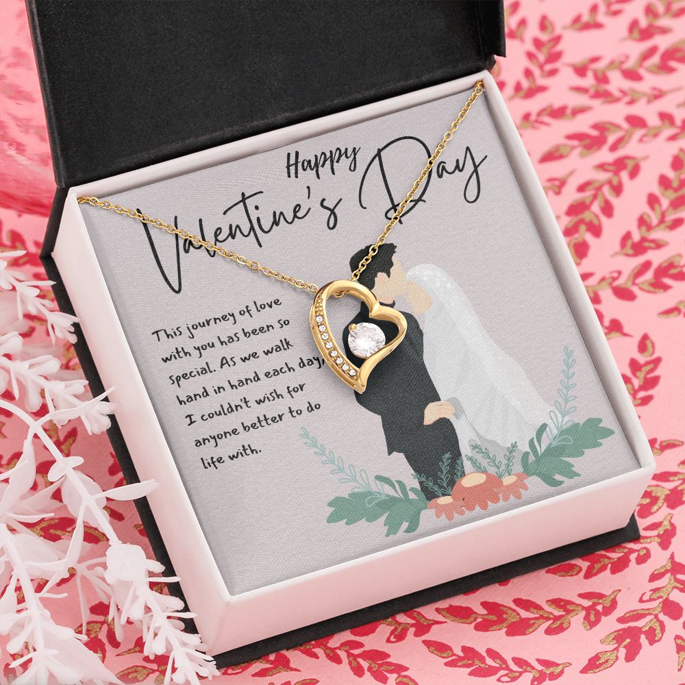 Happy Valentine's Day | Love is a Gift of the Heart - Forever Love Necklace