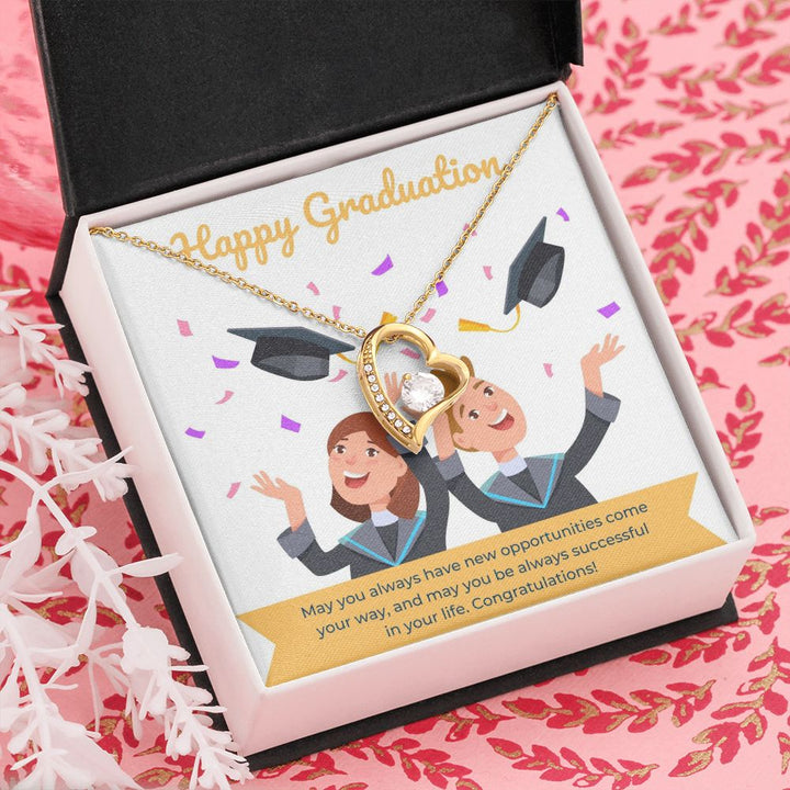 Happy Graduation | The Journey Continues - Forever Love Necklace