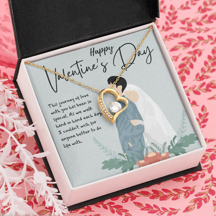 Happy Valentine's Day | Two Hearts, One Love - Forever Love Necklace