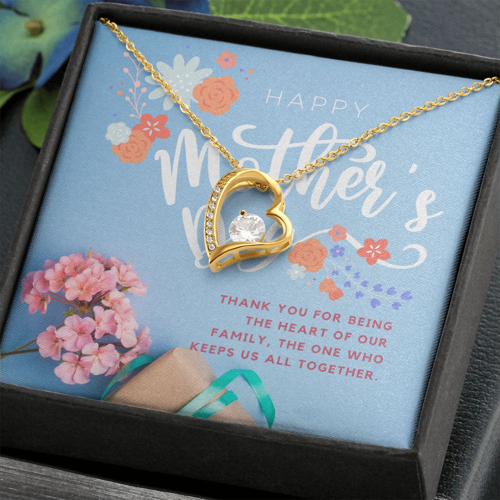 Happy Mother's Day | Thank you for being the heart of our family - Forever Love Necklace