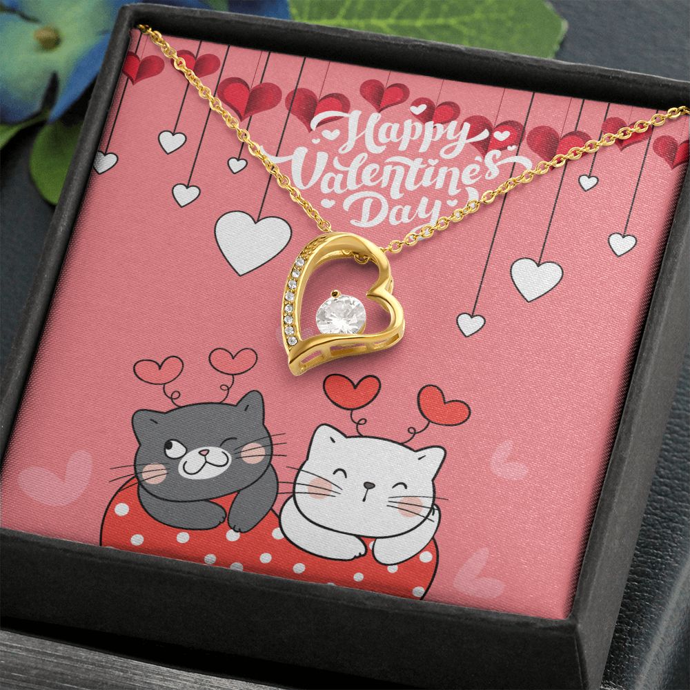 Happy Valentine's Day | You Make My World a Better Place - Forever Love Necklace