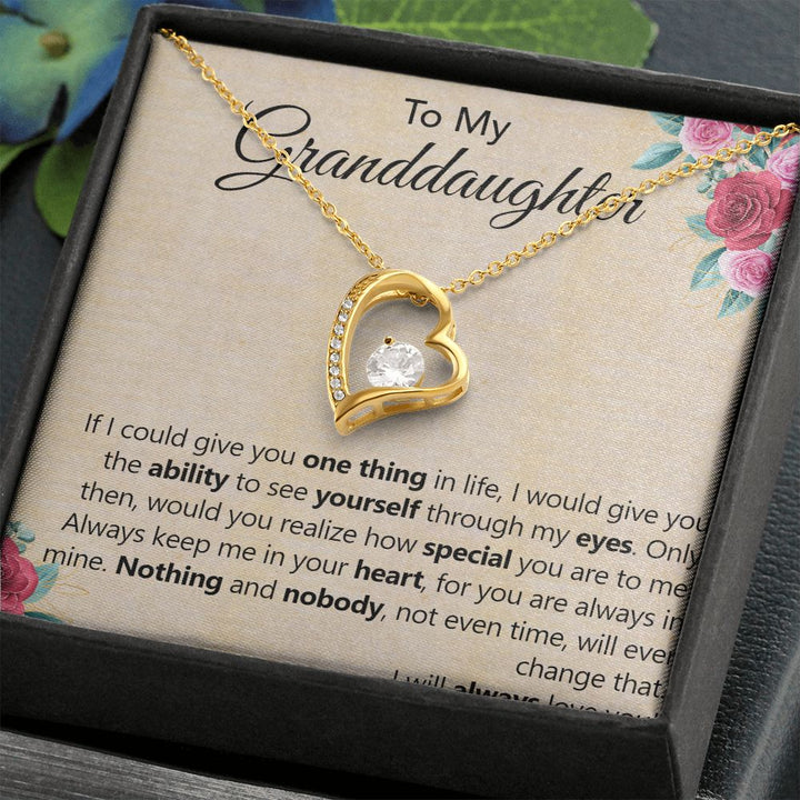 To My Granddaughter | The Special Person You Are to Me - Forever Love Necklace