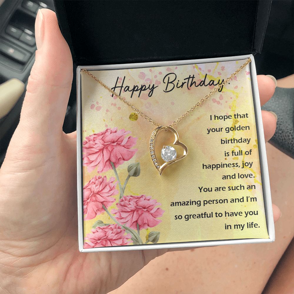 To My Wife | Happy Birthday - Forever Love Necklace