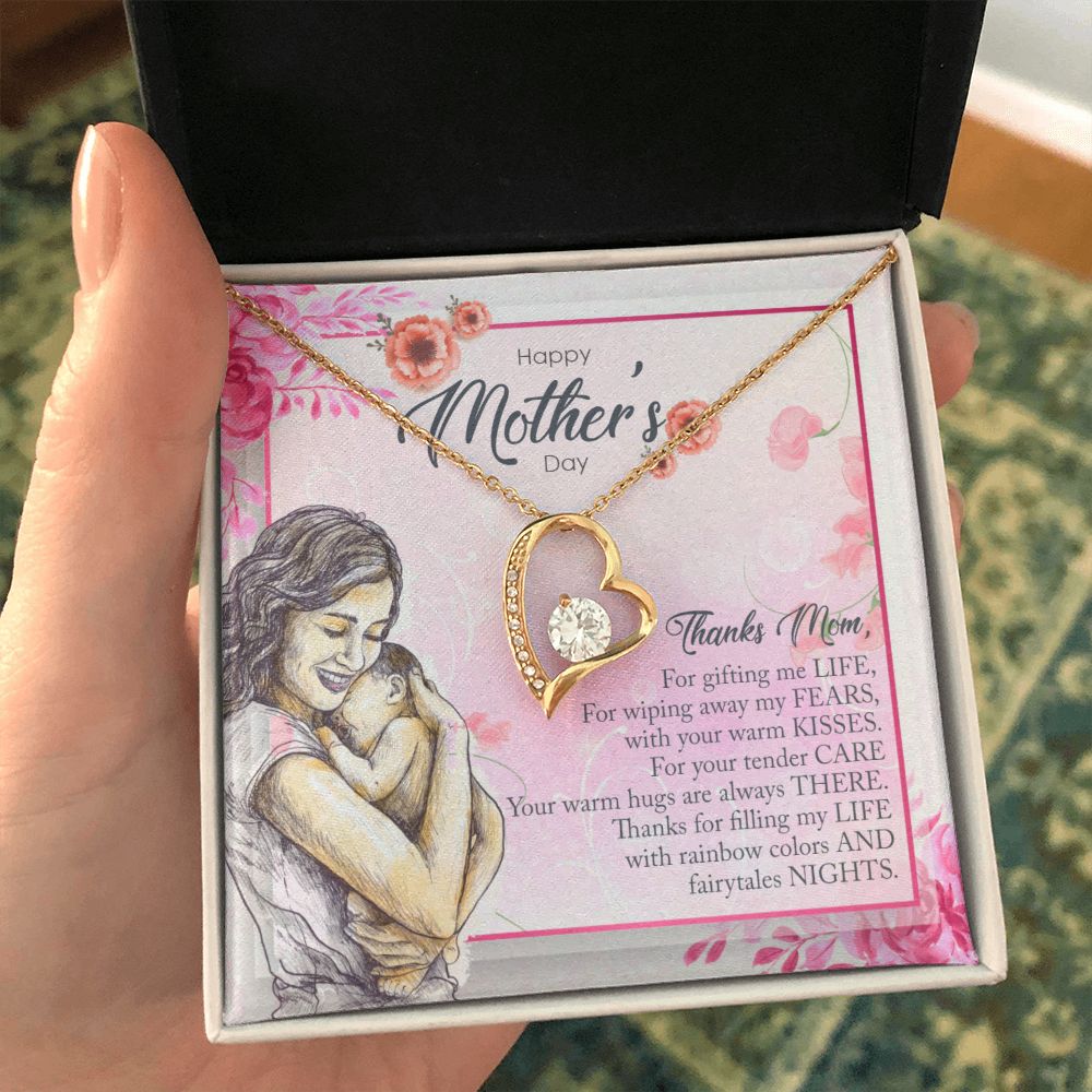 Happy Mother's Day | Thanks Mom, For Gifting me Life - Forever Love Necklace