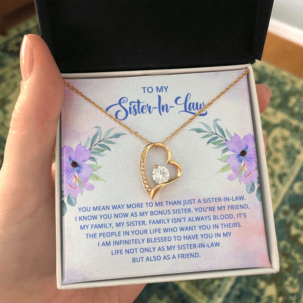 To My Sister-In-Law | The Joy of a Bonus Sister - Forever Love Necklace