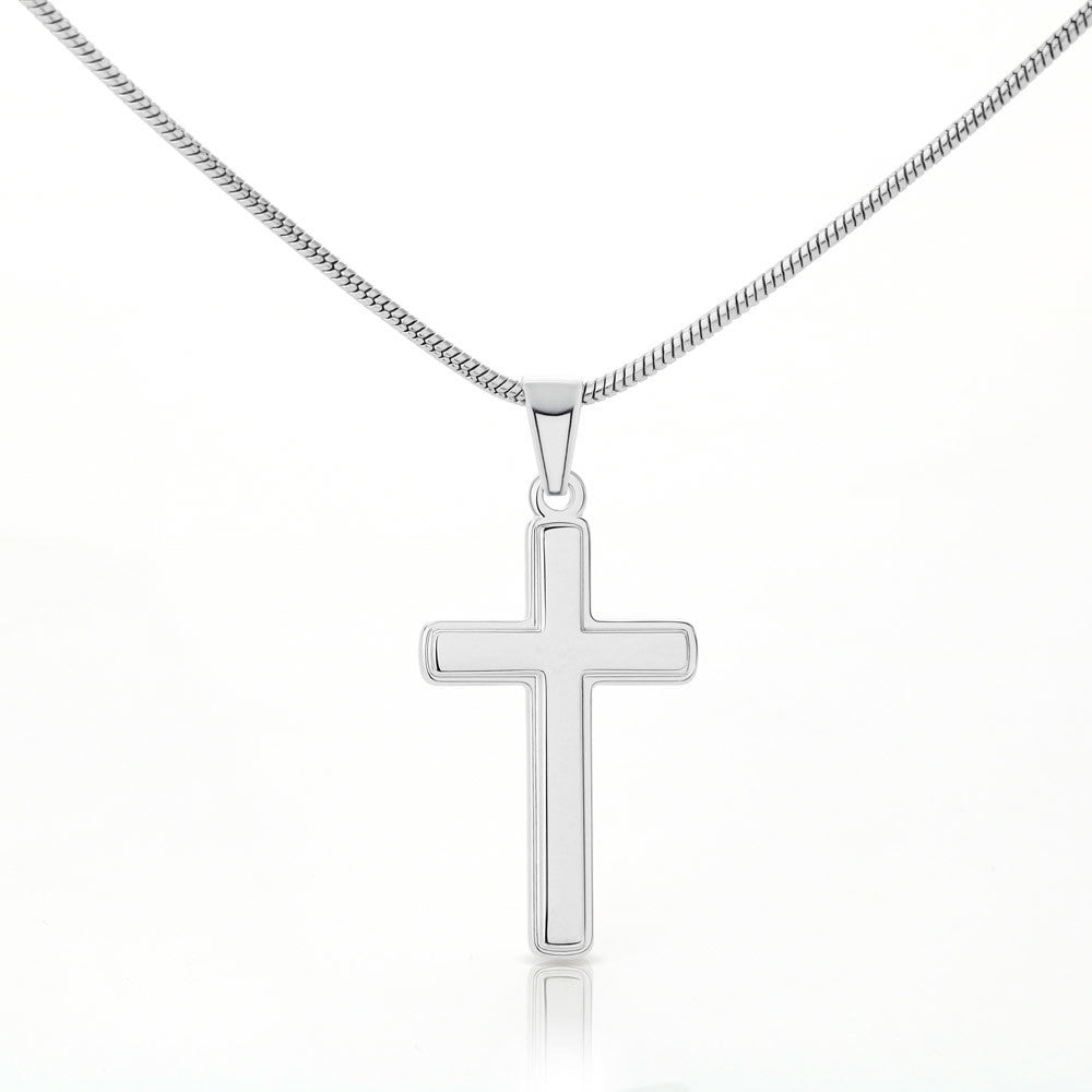 To My Daughter | Stand Firm in Faith - Stainless Steel Cross Necklace