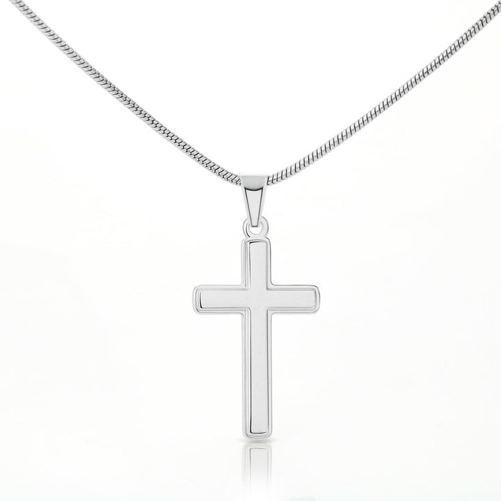 To My Daughter | Stand Firm in Faith - Stainless Steel Cross Necklace