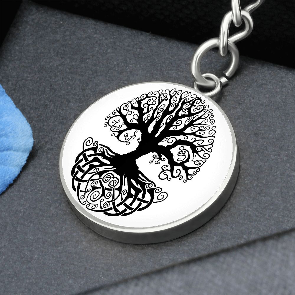 Circle Tree of Life - Circle Keychain