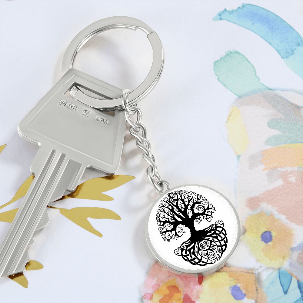 Circle Tree of Life - Circle Keychain