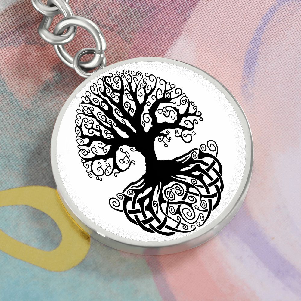 Circle Tree of Life - Circle Keychain