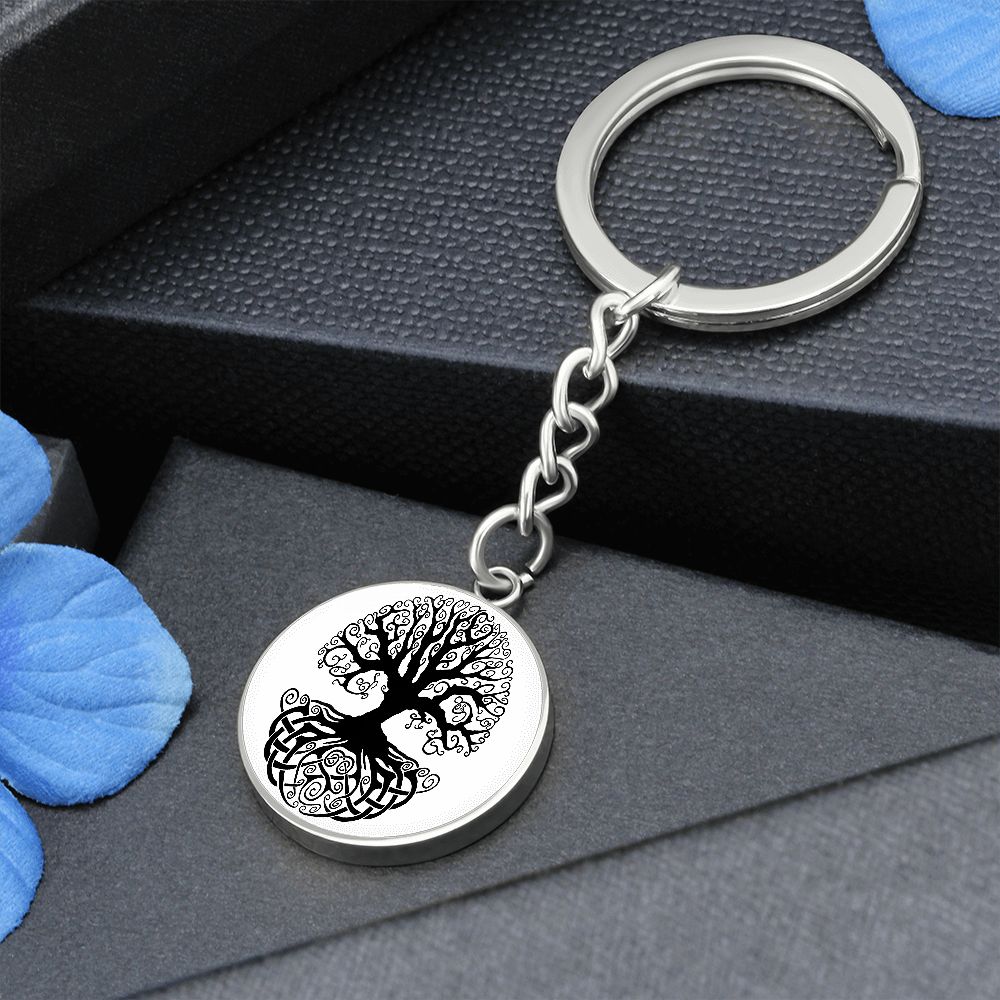Circle Tree of Life - Circle Keychain