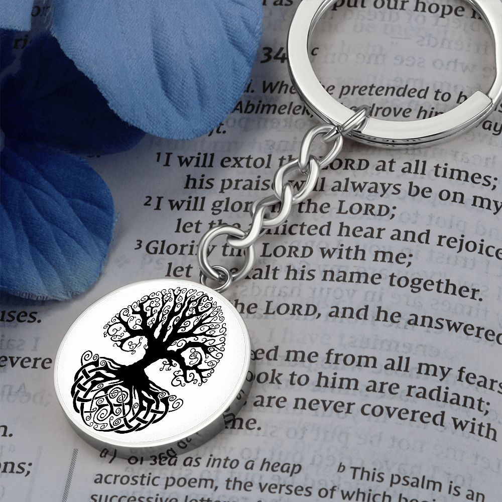 Circle Tree of Life - Circle Keychain