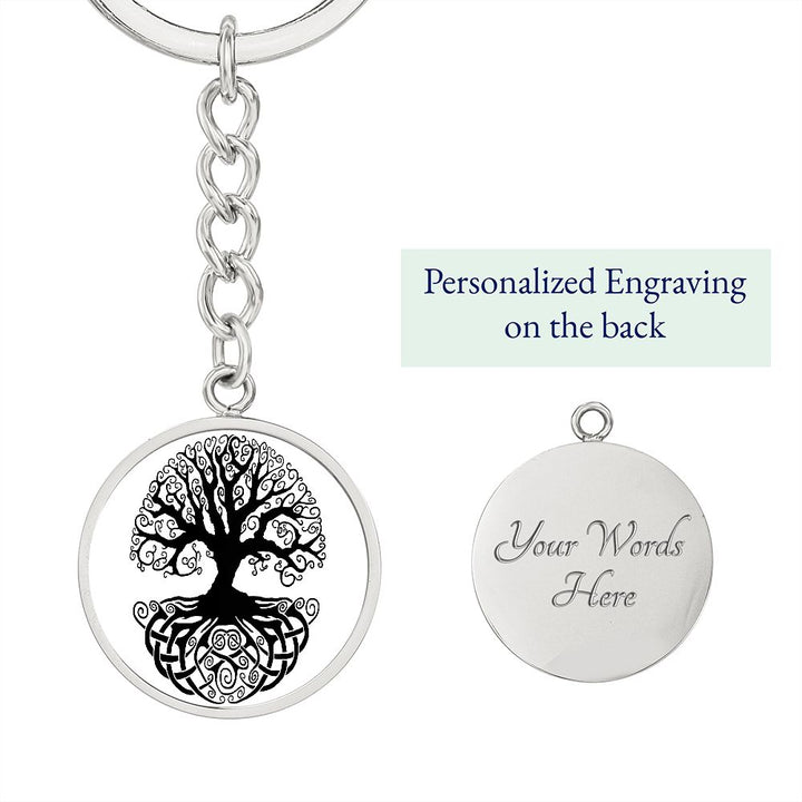 Circle Tree of Life - Circle Keychain