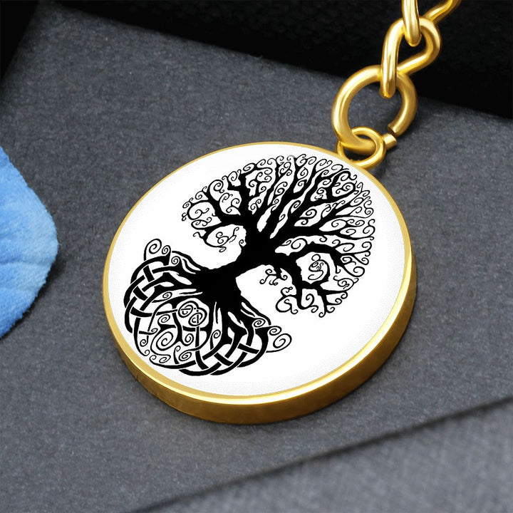 Circle Tree of Life - Circle Keychain