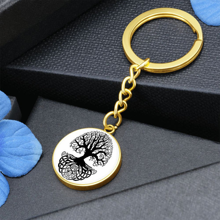 Circle Tree of Life - Circle Keychain