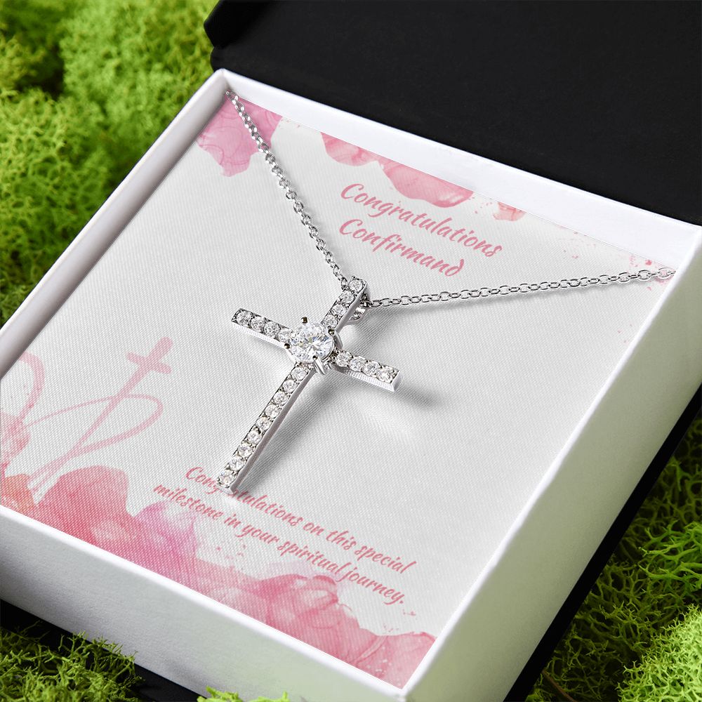 Congratulations Confirmand | Special Milestone in your Spiritual Journey - CZ Cross Necklace