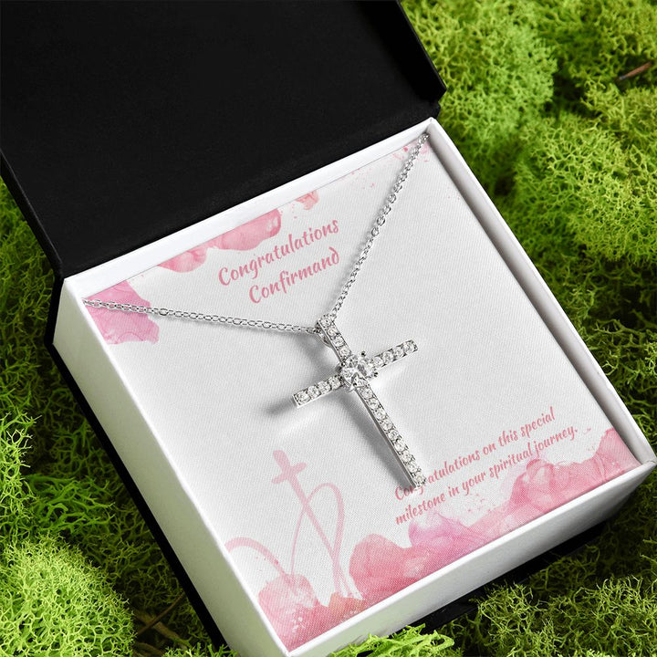 Congratulations Confirmand | Special Milestone in your Spiritual Journey - CZ Cross Necklace