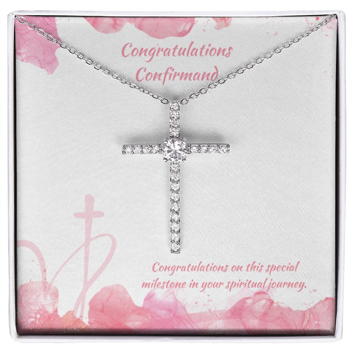 Congratulations Confirmand | Special Milestone in your Spiritual Journey - CZ Cross Necklace