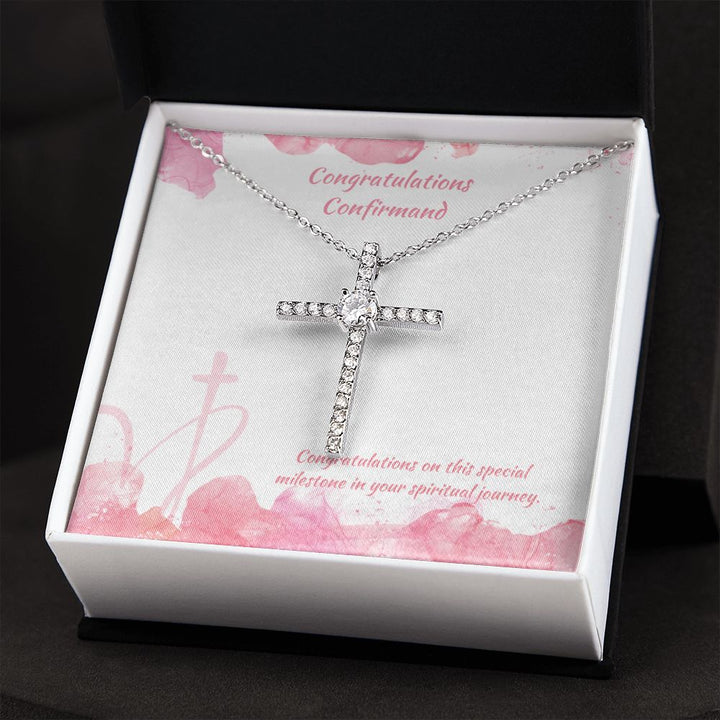 Congratulations Confirmand | Special Milestone in your Spiritual Journey - CZ Cross Necklace