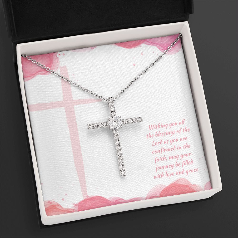 Wishing you all the blessings of the Lord - CZ Cross Necklace