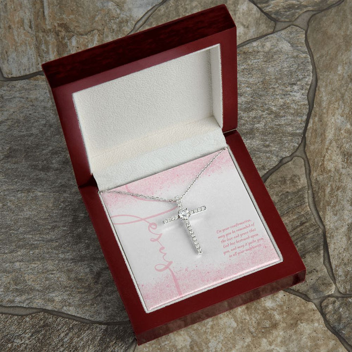 On Your Confirmation, May You reminded of the Love and Grace That God has Bestowed - CZ Cross Necklace