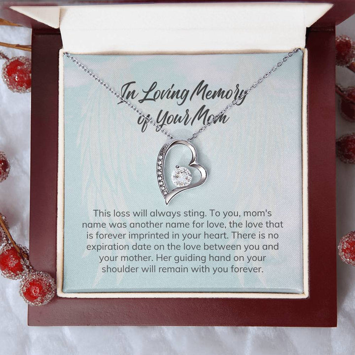 In Loving Memory of Your Mom | Her guiding hand on your shoulder will remain with you forever - Forever Love Necklace