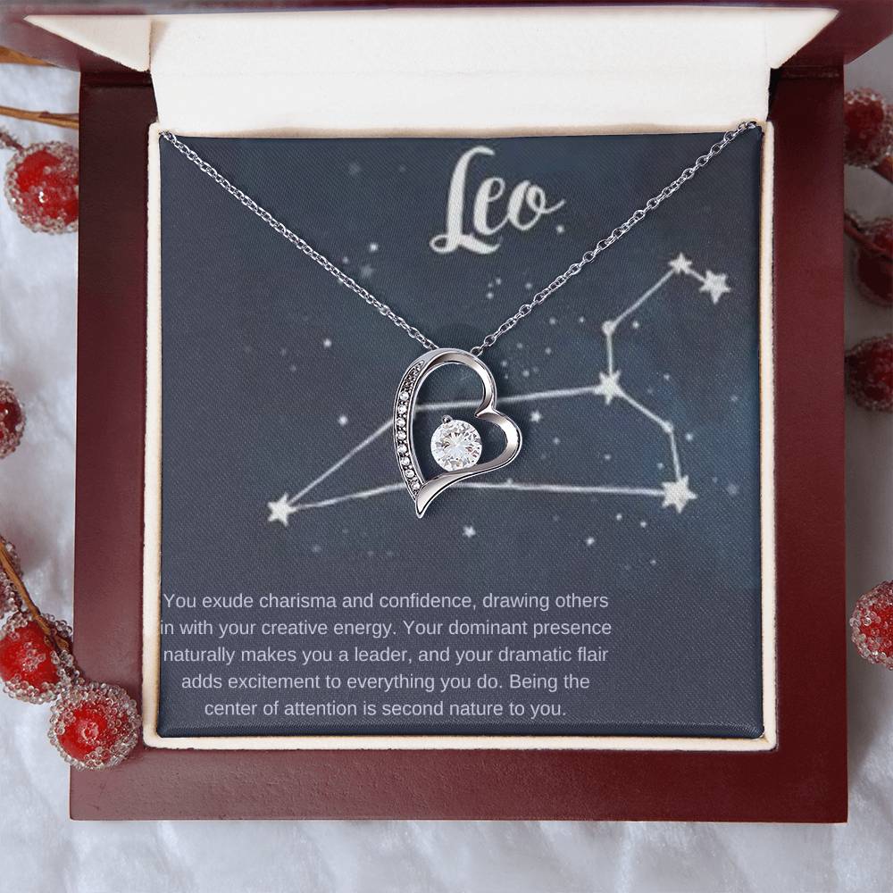 Leo | You exude charisma and confidence, drawing others in with your creative energy - Forever Love Necklace