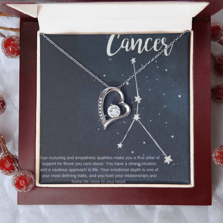 Cancer | Your nurturing and empathetic qualities make you a true pillar of support for those you care about - Forever Love Necklace