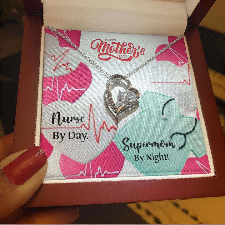 Happy Mother's Day | Nurse By Day, Supermom By Night! - Forever Love Necklace