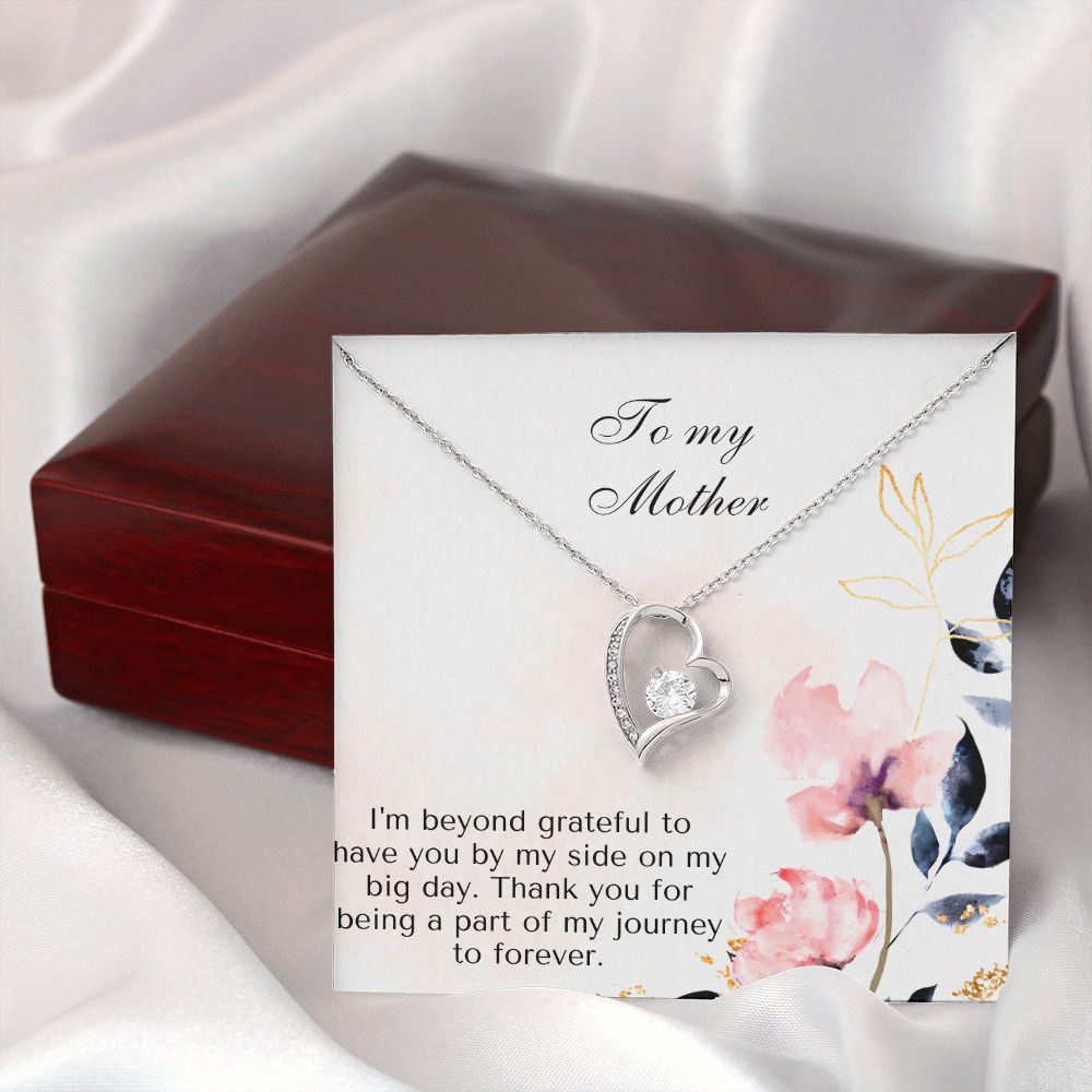 To My Mother | Thank you for being a part of my journey to forever - Forever Love Necklace