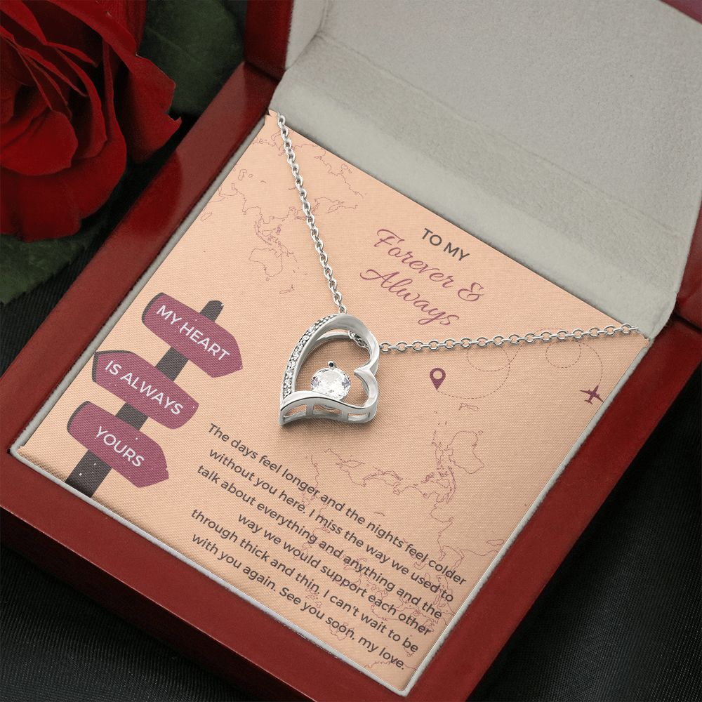 To My Forever and Always | I can't wait to see you again - Forever Love Necklace