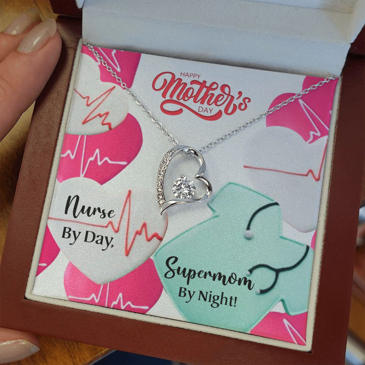 Happy Mother's Day | Nurse By Day, Supermom By Night! - Forever Love Necklace