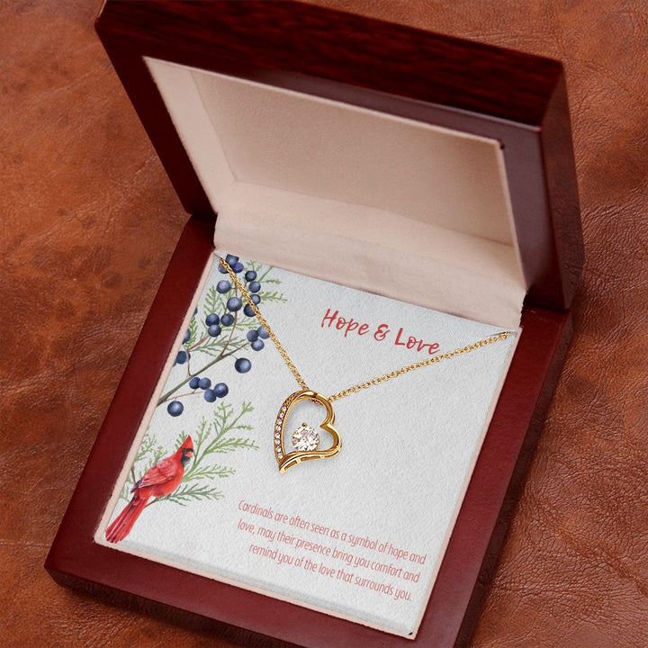 Hope & Love | Cardinals are often seen as a symbol of hope and love - Forever Love Necklace