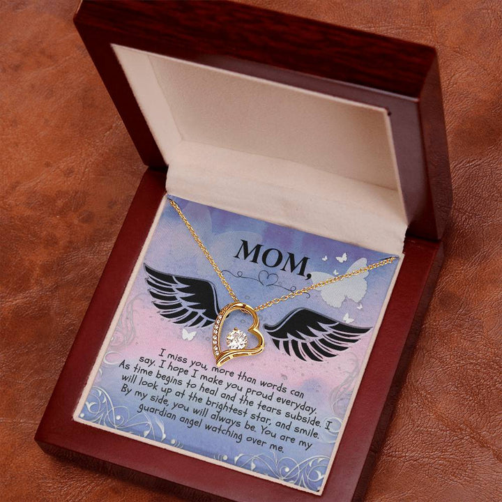 Mom | I miss you more than words can say. I hope  I make you proud everyday. - Forever Love Necklace