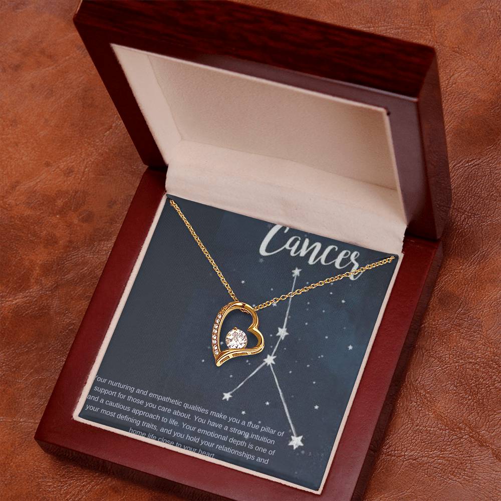 Cancer | Your nurturing and empathetic qualities make you a true pillar of support for those you care about - Forever Love Necklace