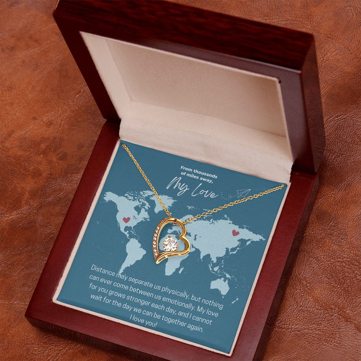 My Love | From Thousands of Miles Away - Forever Love Necklace