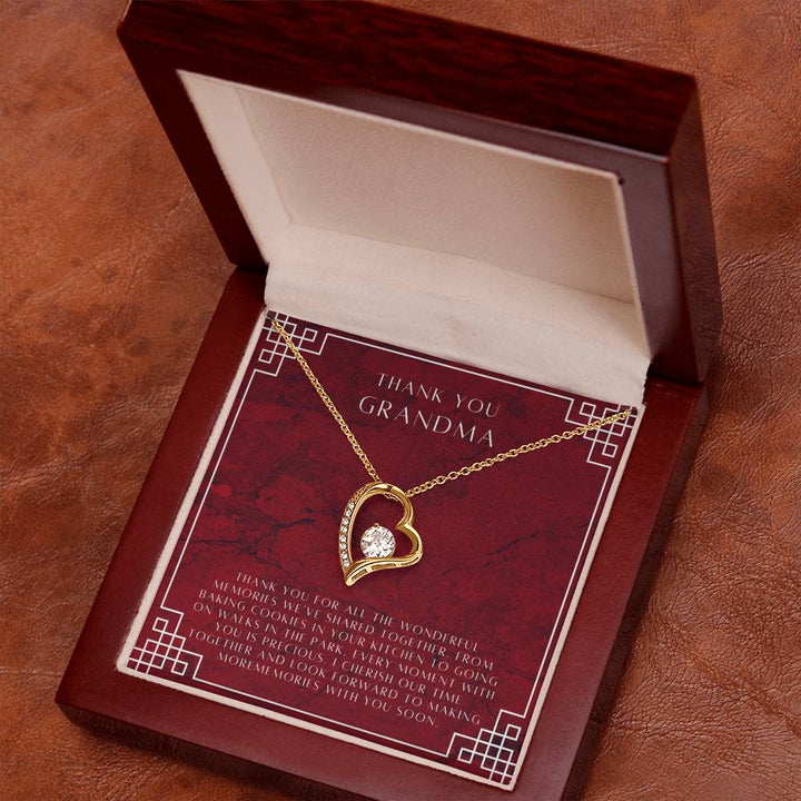 Thank you Grandma | Thank you for all the wonderful memories we've shared together - Forever Love Necklace