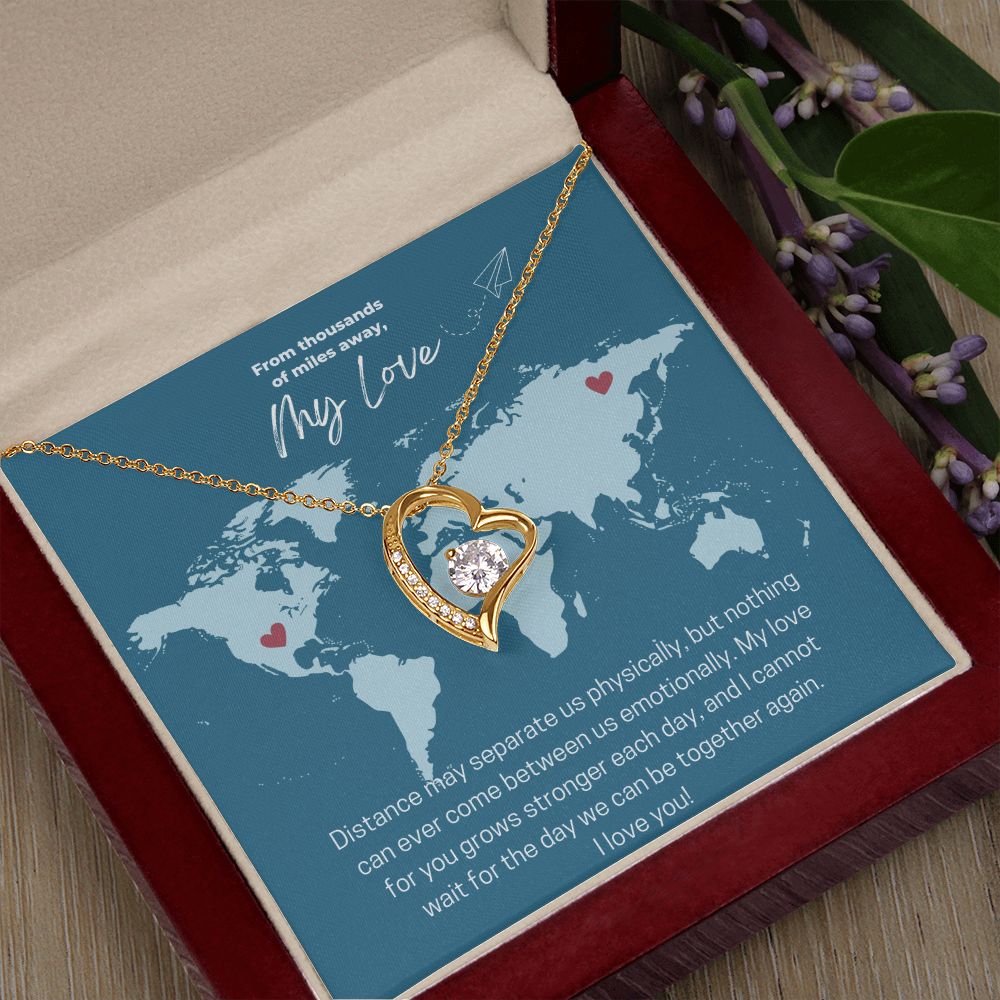 My Love | From Thousands of Miles Away - Forever Love Necklace