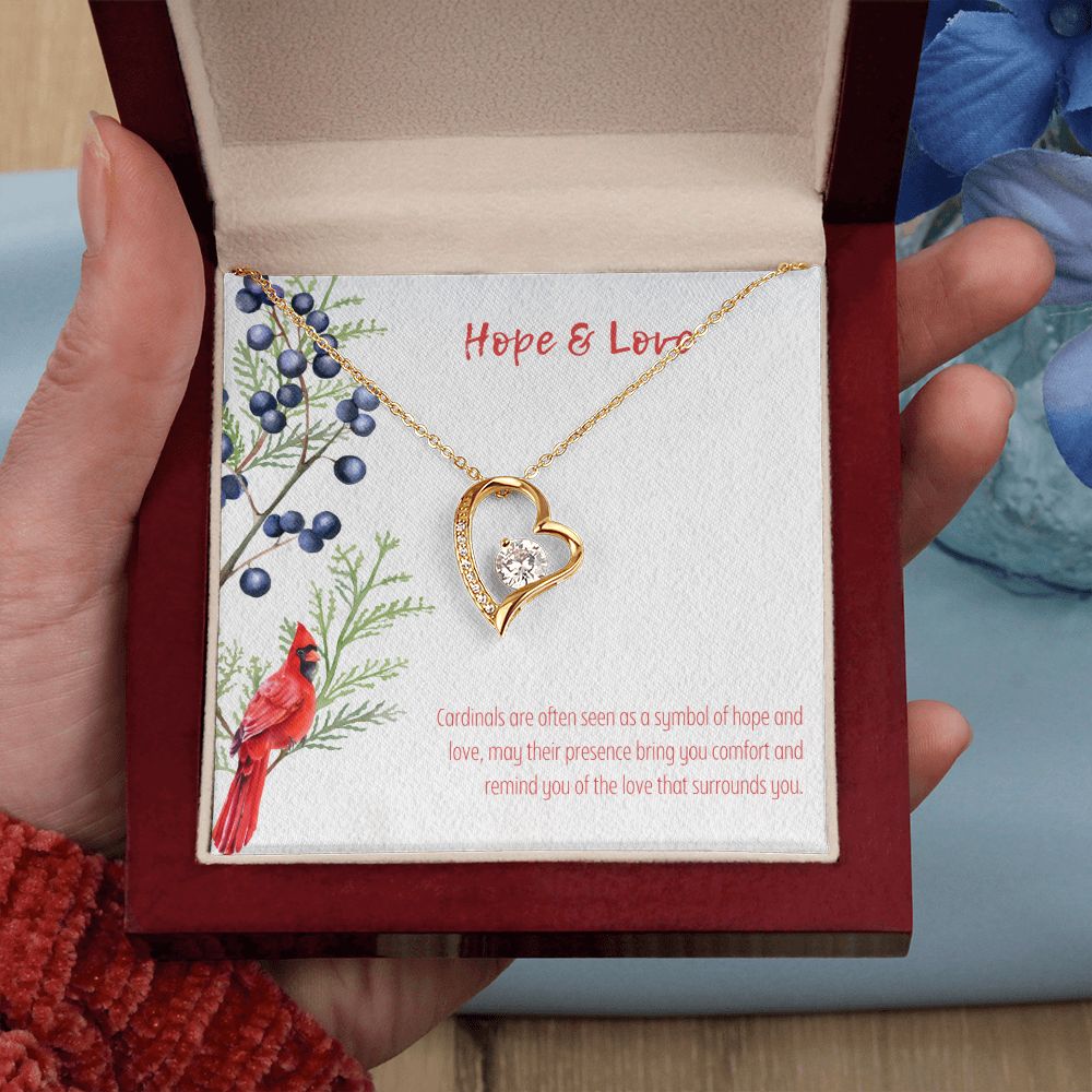 Hope & Love | Cardinals are often seen as a symbol of hope and love - Forever Love Necklace