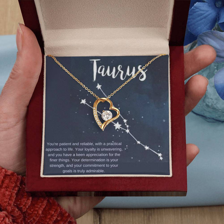 Taurus | You're patient and reliable, with a practical approach to life - Forever Love Necklace