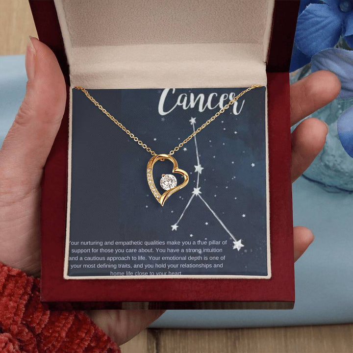 Cancer | Your nurturing and empathetic qualities make you a true pillar of support for those you care about - Forever Love Necklace